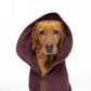 Dog bathrobe Country Burgundy