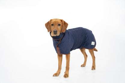 Dog Bathrobe Country French Navy