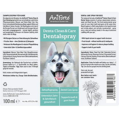 Dentalspray für Hunde - Denta Clean & Care