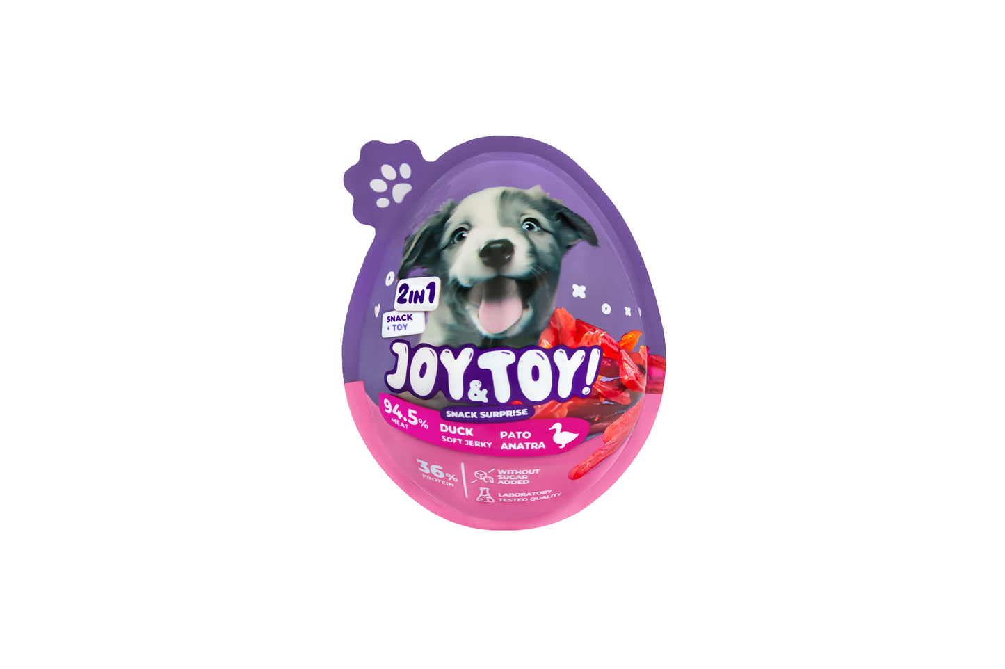 Joy & Toy 2-in-1-Überraschungsei für Hunde - Ente
