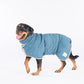 Dog bathrobe Sandringham Blue