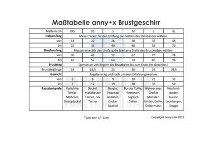 Brustgeschirr Safety - Leuchtorange/Braun