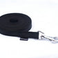 Rubberized No-Loop Tracking Leash - Black