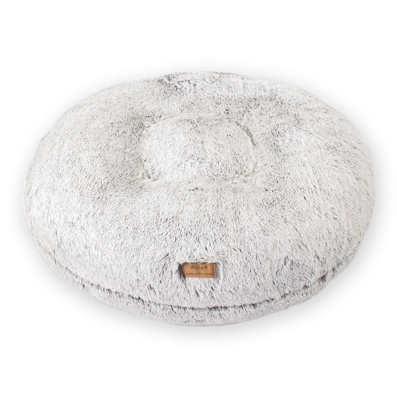 Dog cushion cloud shaggy - grey/white
