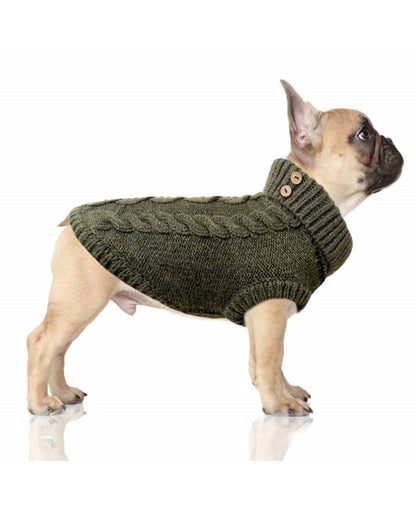 Milk & Pepper Irvin Sweater - Bulldoggen-Grössen Kaki