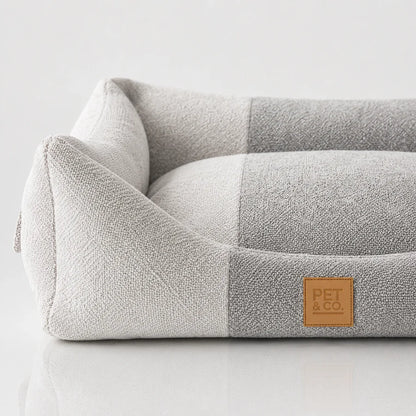 Luxus-Hundebett Kingston Contrast – Grau