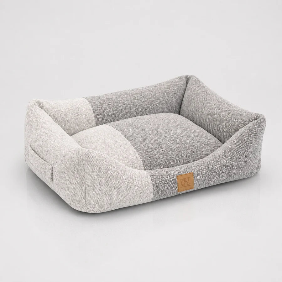 Luxus-Hundebett Kingston Contrast – Grau