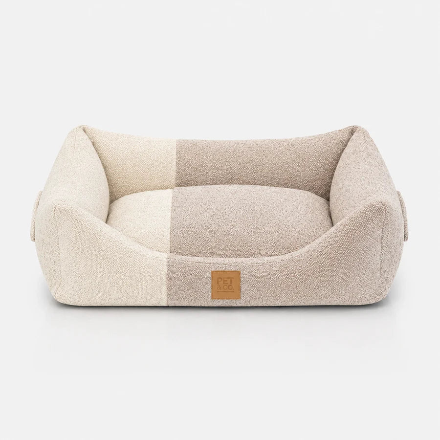 Luxus-Hundebett Kingston Contrast – Beige