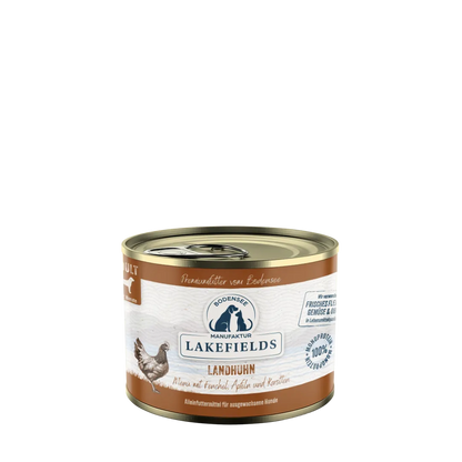 Nassfutter-Menü Huhn mit Apfel, Karotte und Fenchel - Adult