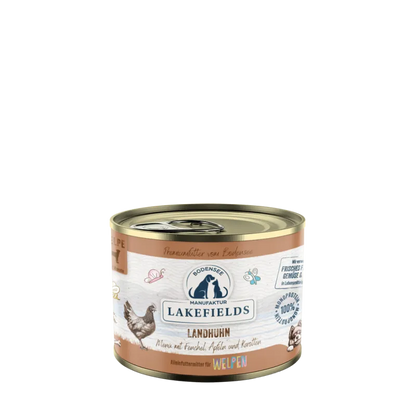 Nassfutter-Menü Huhn mit Apfel, Karotte und Fenchel - für Welpen
