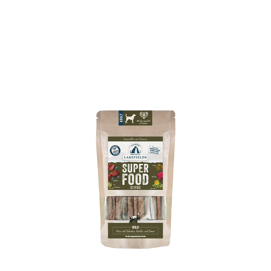 Superfood Sticks vom Wild verfeinert mit Pastinake, Birne und Heidelbeere - Adult