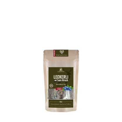 Leckerli vom Hirsch mit Kartoffeln, verfeinert mit Waldbeeren