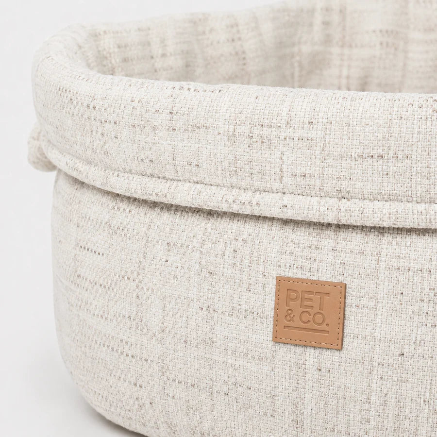 Hundebett Louis Chenille – Creme