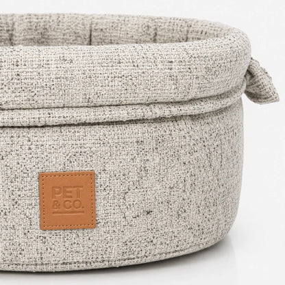 Hundebett Louis Chenille – Creme