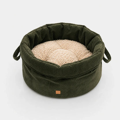 Hundebett Louis Cord – Khaki
