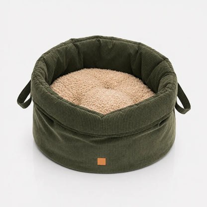 Hundebett Louis Cord – Khaki