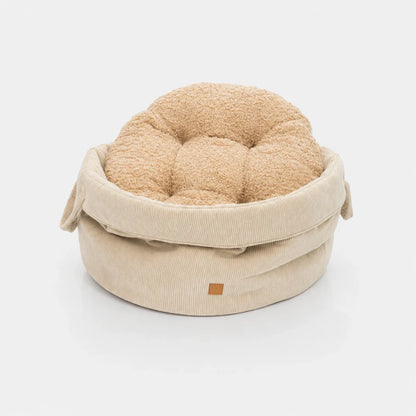 Hundebett Louis Cord – Sand