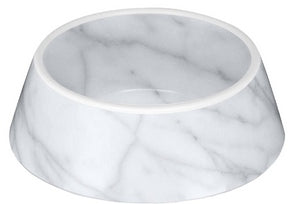 Melamine bowl Carrara marble