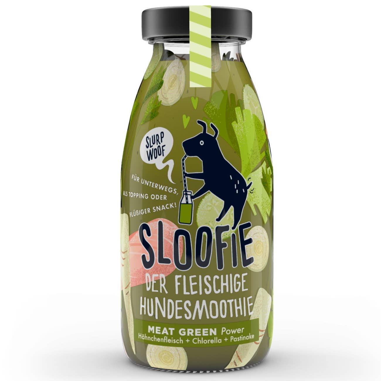 Abbildung Sloofie Flasche Meat Green