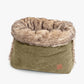 Snuggle Bag - Corduroy &amp; Faux Fur/Khaki