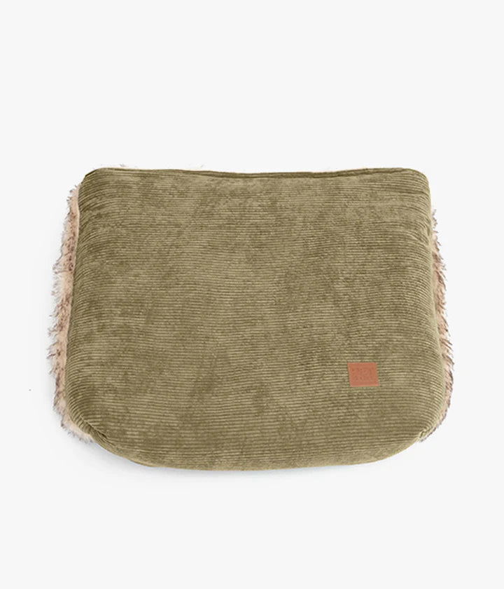 Snuggle Bag - Cord & Faux Fur/Khaki