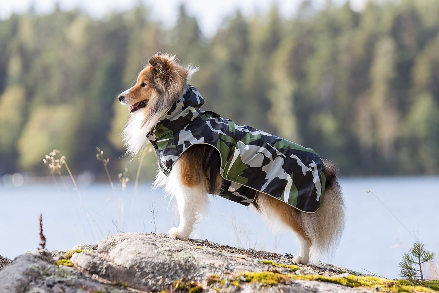 Regenmantel Stream Camo Pink/Lila