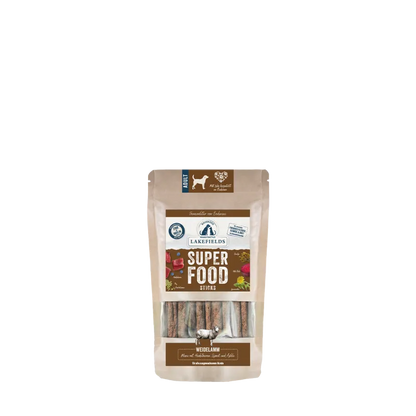 Superfood Sticks vom Lamm verfeinert mit Spinat, Apfel und Hagebutte