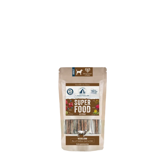 Superfood Sticks vom Lamm verfeinert mit Spinat, Apfel und Hagebutte