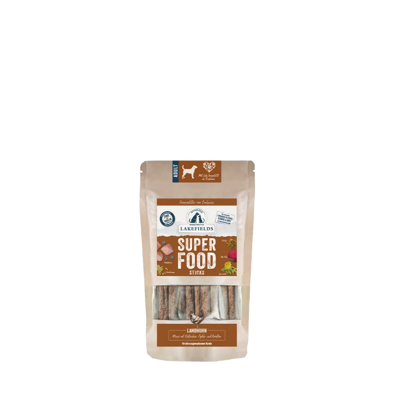 Superfood Sticks vom Huhn verfeinert mit Pastinake, Fenchel- und Leinsamen