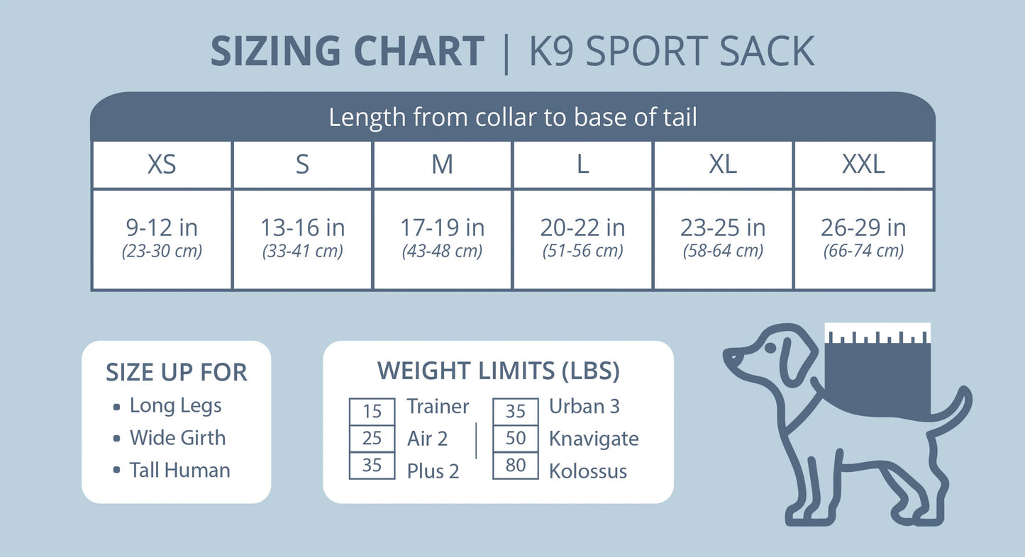 K9 Sportsack® PLUS 2 - Hellgrau