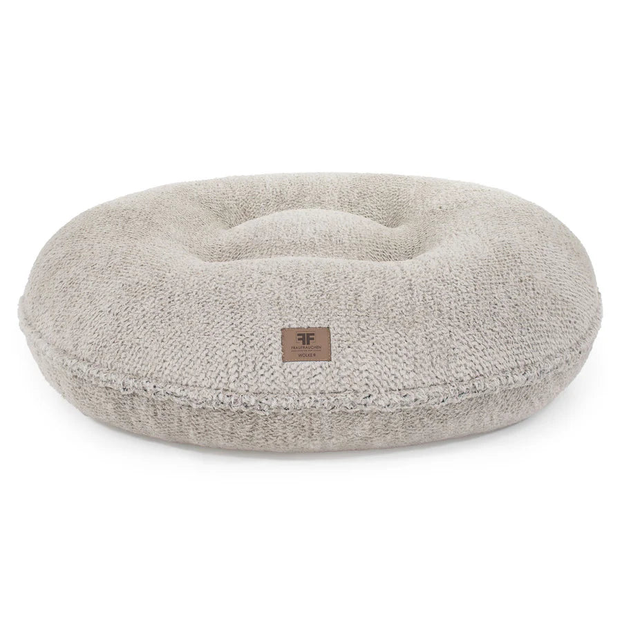 Dog cushion cloud shaggy - grey/white