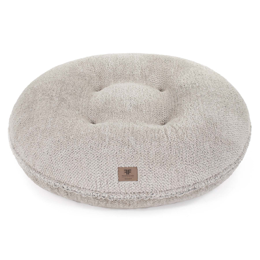 Dog cushion cloud shaggy - grey/white