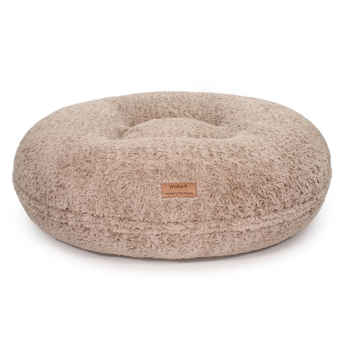 Dog cushion cloud shaggy - grey/white