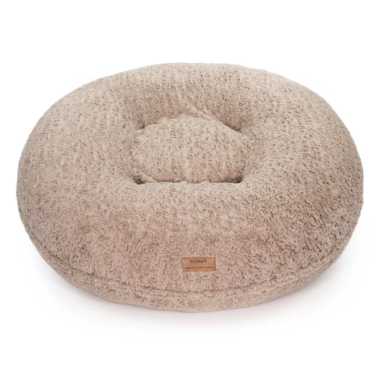 Dog cushion cloud shaggy - grey/white