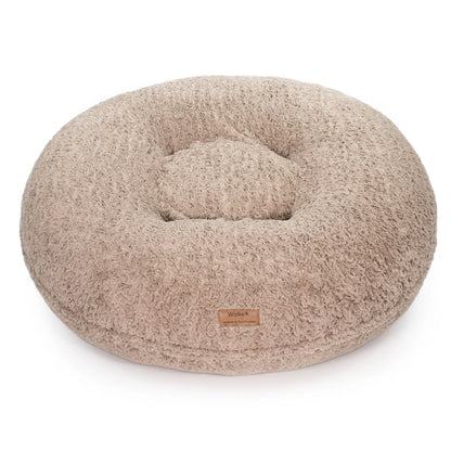 Dog cushion cloud shaggy - grey/white