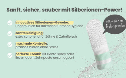 Silberling: Antibakterieller Zahnpflege-Fingerling für Hunde