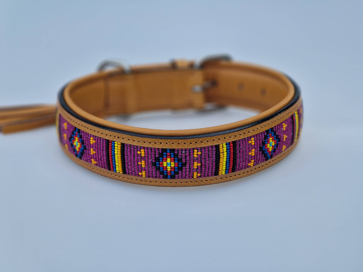 Lederhalsband African Sun