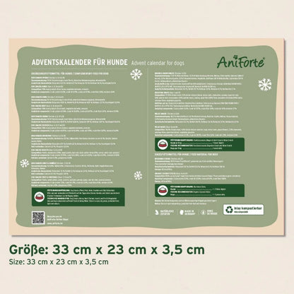 Adventskalender Aniforte 2025 für Hunde