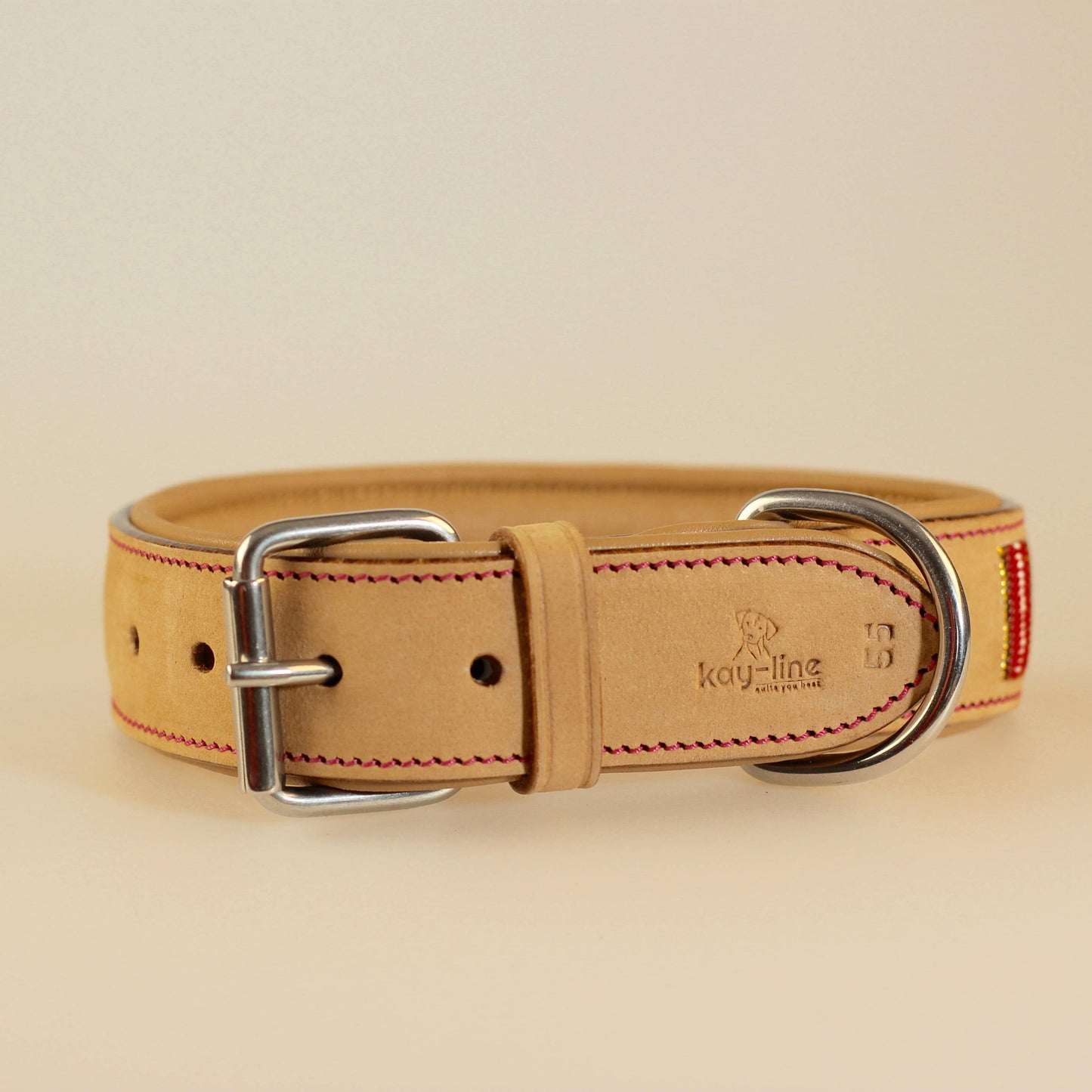 Lederhalsband Pink Massai