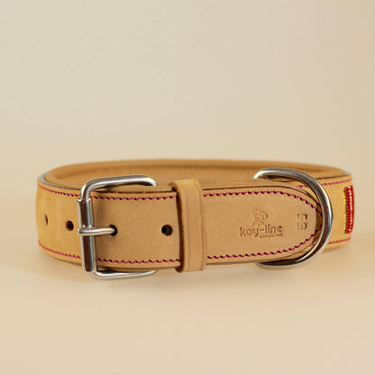 Lederhalsband Pink Massai