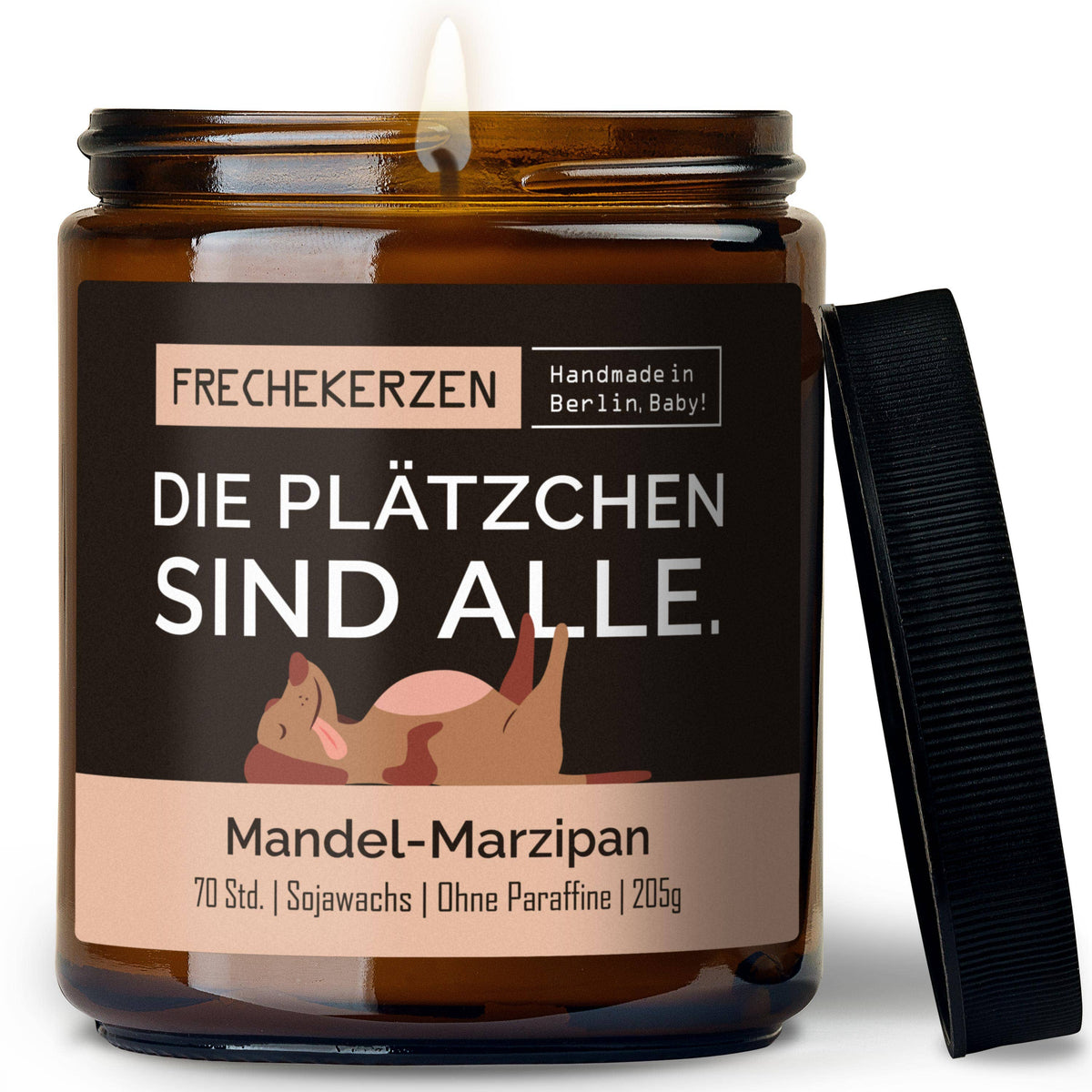 Freche Kerze | Die plätzchen sind alle.| Geschenk Soja