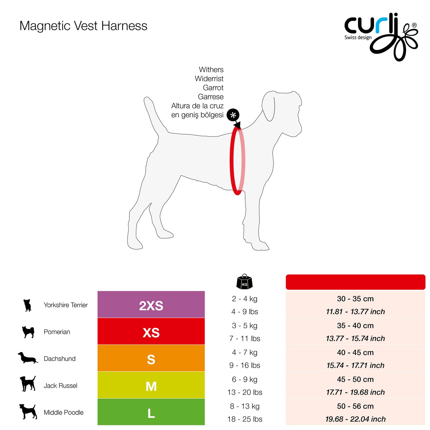 Magnetic Vest Harness Air-Mesh Black