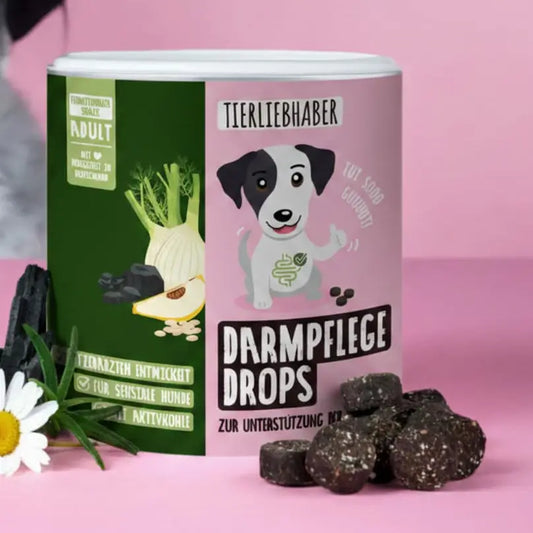 Darmpflege Drops - Ergänzungs-Snack für Hunde