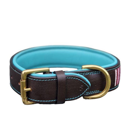 Lederhalsband Mint Splash