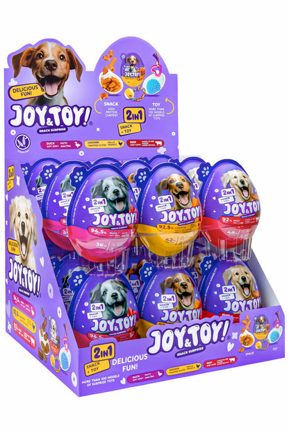Joy & Toy 2-in-1-Überraschungsei für Hunde - Ente