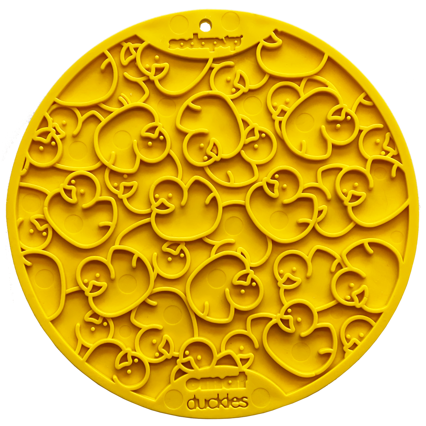 Leckmatte mit Saugnäpfen in Entchenoptik