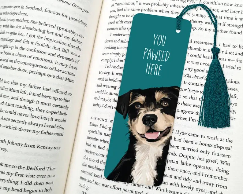 Dog Bookmark, Gifts for Book Lovers