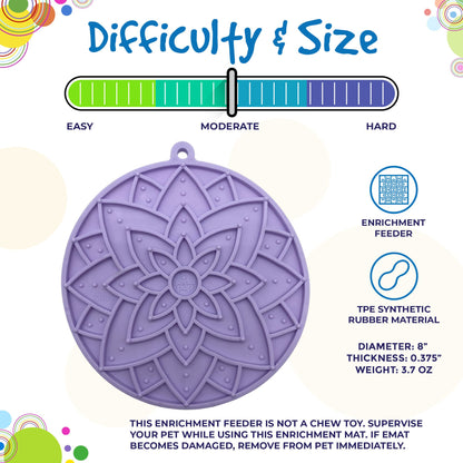 Leckmatte mit Saugnäpfen - Lotus