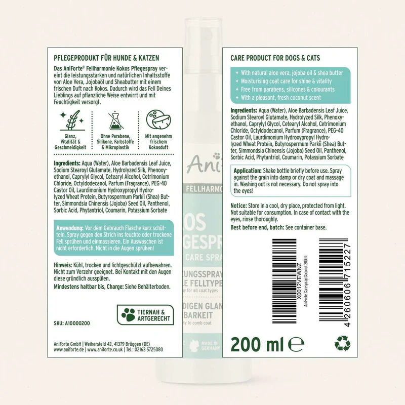 Fellharmonie Pflegespray Kokos