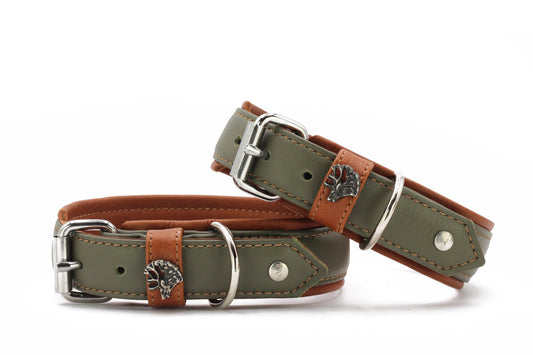 Halsband Zillertal Khaki-Cognac